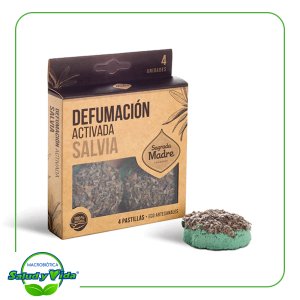 Defumacion activada salvia 4 pastillas Sagrada Madre