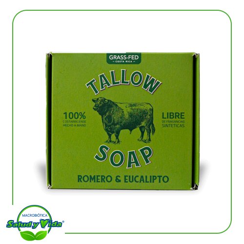 Jabon tallow romero eucalipto 100 g Grass Fed