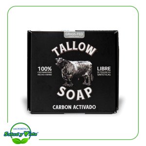 Jabon tallow carbon activado 100 g Grass Fed