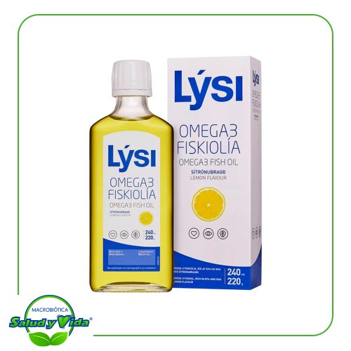 Omega 3 Fiskiolia limon 240 ml Lysi Morro