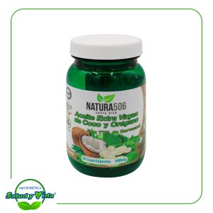 Aceite extra virgen coco oregano 90 cap Natura 506