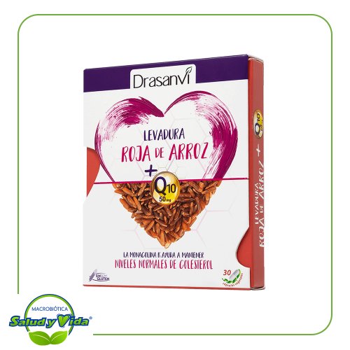 Levadura roja de arroz + Q10 50 mg 30 cap Drasanvi
