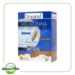 Melatonina bicapa 60 comp Drasanvi