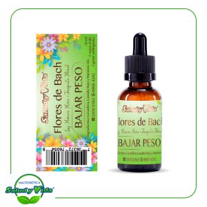 Flores de Bach Bajar de Peso 30 ml Salud y Vida