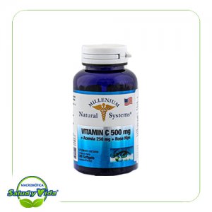 Vitamina C 500 mg + Acerola + Rosa Silvestre 100 soft Millenium