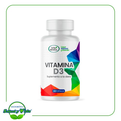 Vitamina D3 2400 IU 60 cap Total Natural