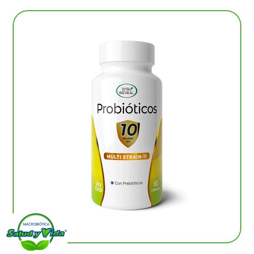 Probioticos 10 billones 60 cap Total Natural