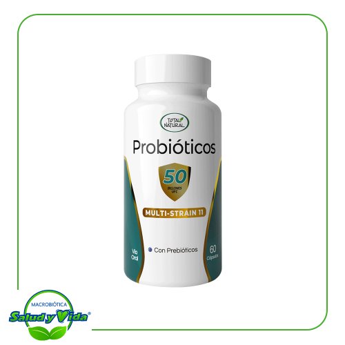 Probioticos 50 billones 60 cap Total Natural