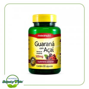 Guarana con acai 60 cap 500 mg Maxinutri
