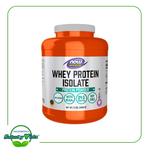 Whey Protein Isolate sin sabor 5 lb Now